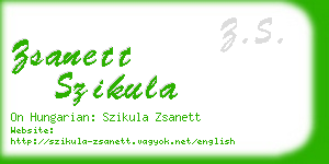 zsanett szikula business card